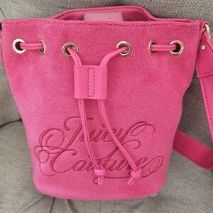 Juicy Couture Pink Shoulder Bag with Eyelets